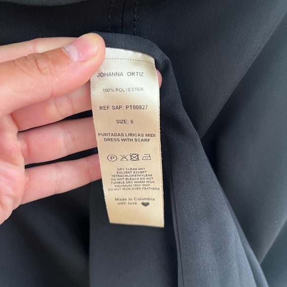 Johanna Ortiz Sexy Strapless Black Evening Gown - Picture 9 of 10